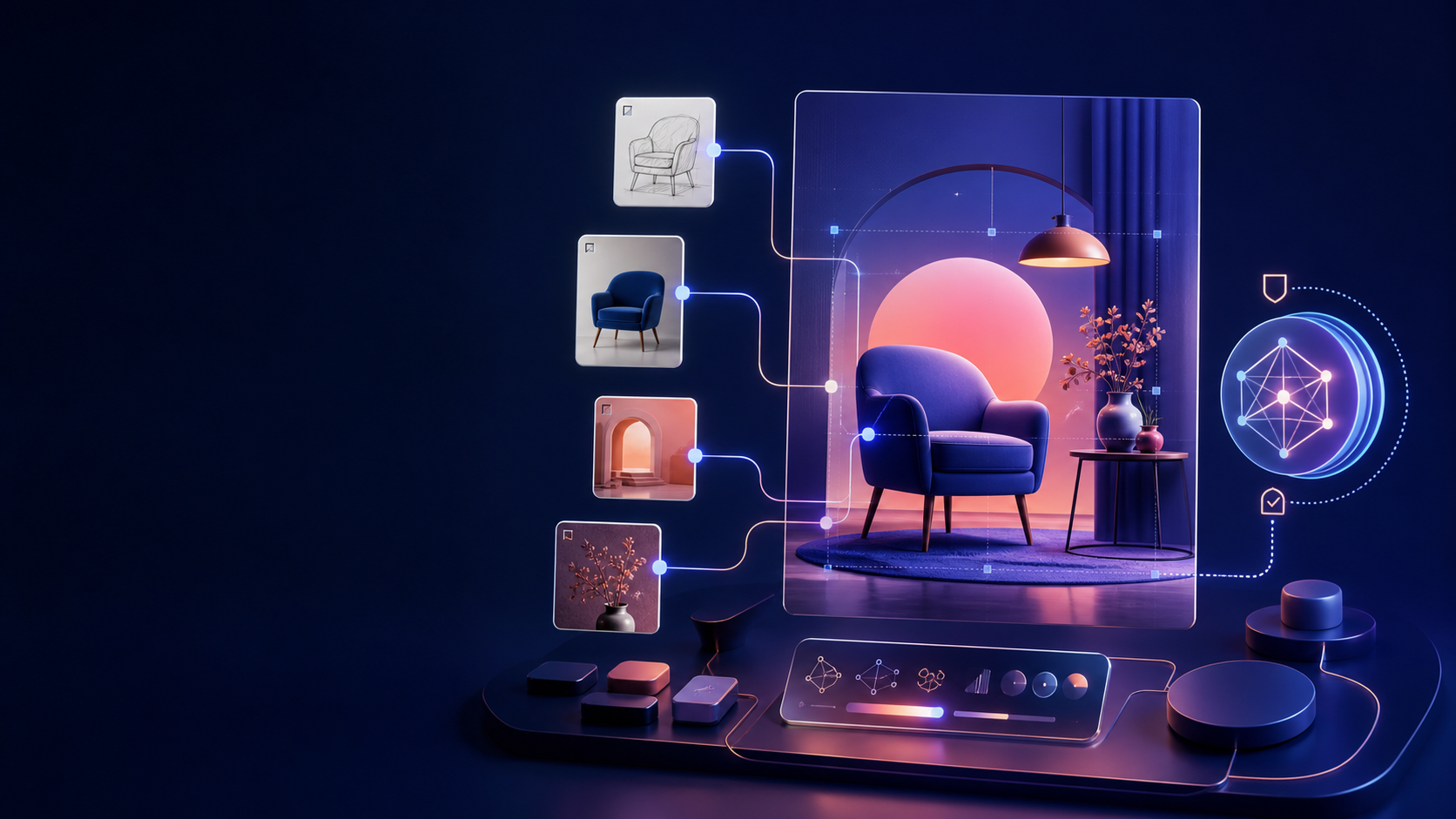 Muse Image 多参考图与局部编辑的工作流示意图